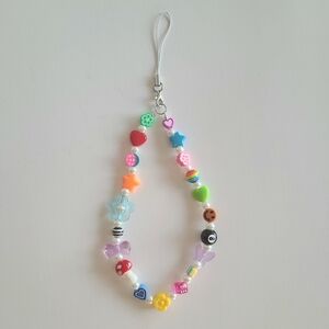 Schools Out Beaded Phone Charm Y2k 90s Maximalist